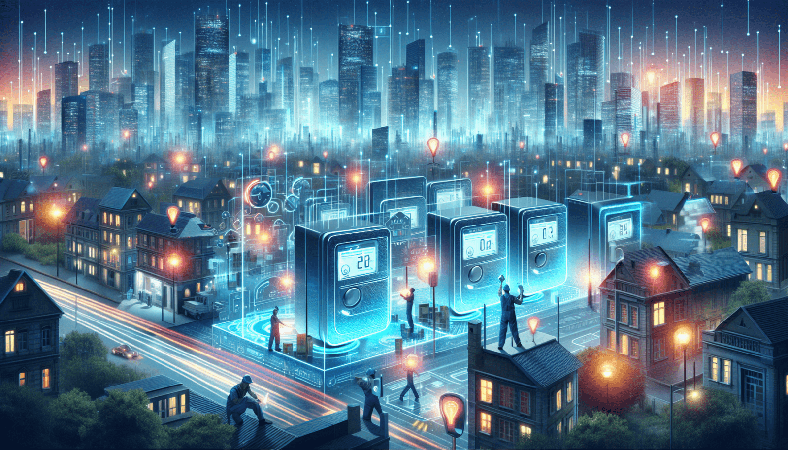 Illustration of grid resilience with IoT electricity meters